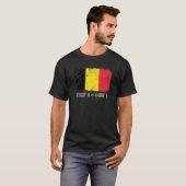 Belgien Flaggenkoordinaten Frauen Belgisches Herit T-Shirt (Vorne ganz)