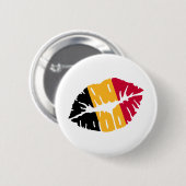 Belgien-Flaggenkuß Button (Vorne & Hinten)