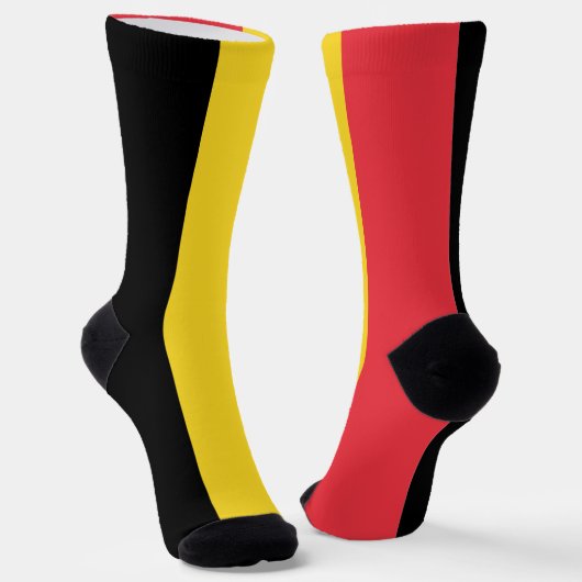 Belgien Flaggenpatriotischer belgischer Nationalst Socken (Gewinkelt)