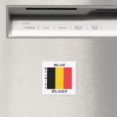 Belgien Flaggenplatz Magnet (In Situ (Geschirrspüler))