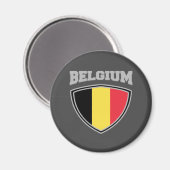 Belgien Flaggenschild Magnet (Vorderseite/Rückseite)