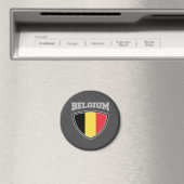 Belgien Flaggenschild Magnet (In Situ (Geschirrspüler))