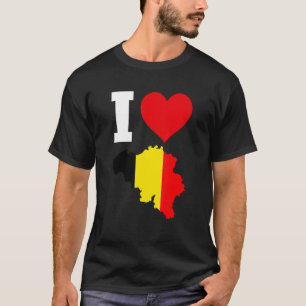 Belgien Flaggenstaat Belgien I Liebe Belgien T-Shirt