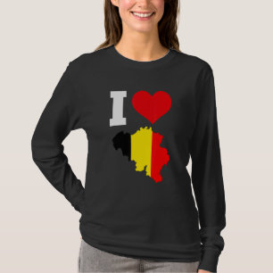 Belgien Flaggenstaat Belgien I Liebe Belgien T-Shirt