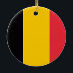 Belgien Flaggenverzierung Keramik Ornament<br><div class="desc">Dekoration mit der Nationalflagge Belgiens.</div>