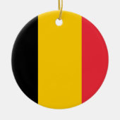 Belgien Flaggenverzierung Keramik Ornament (Vorne)