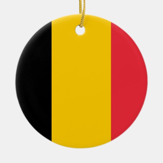 Belgien Flaggenverzierung Keramik Ornament (Vorne)