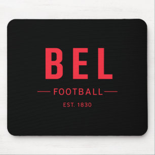 Belgien Footll Est. 1830 Heritage Fußball Fan T-Sh Mousepad