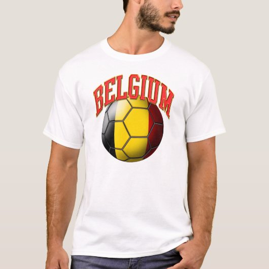 Belgien-Fußball-Ball-T - Shirt (Vorderseite)