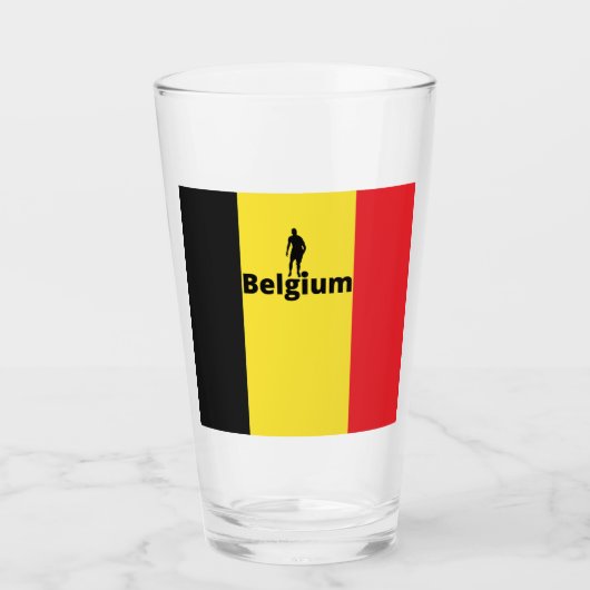 Belgien Fußball Glas (Vorderseite)