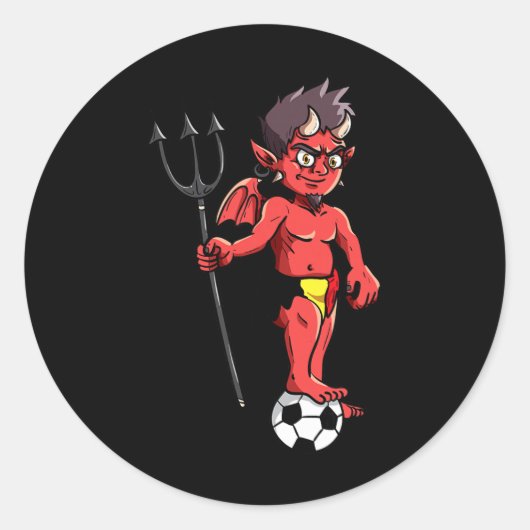 Belgien Fußball Red Devils De Rode Duivels Fußball Runder Aufkleber (Vorderseite)