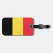 Belgien Gepäckmarke mit Ledergurt Gepäckanhänger (Rückseite horizontal)