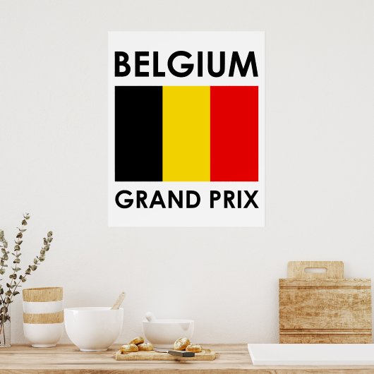 Belgien Großer Preis Poster (Küche)