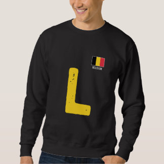 Belgien - Gruppe "Human Flag Letter L" entspricht Sweatshirt