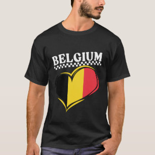 Belgien Herz T-Shirt
