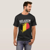 Belgien Herz T-Shirt (Vorne ganz)