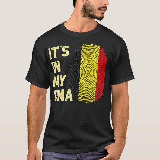 Belgien In meiner DNA belgisches Flaggenteam Belgi T-Shirt (Vorderseite)