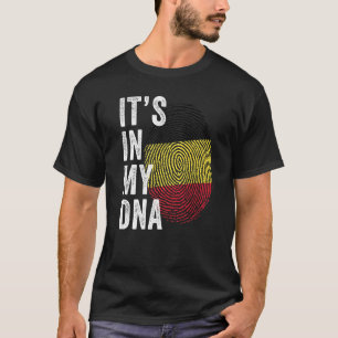 Belgien In meiner DNA Niedliche belgische Flagge F T-Shirt