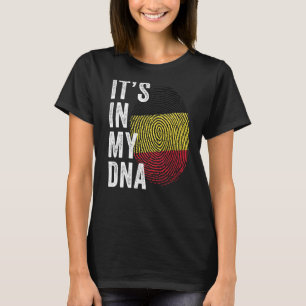 Belgien In meiner DNA Niedliche belgische Flagge F T-Shirt