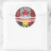 Belgien Kanadische Flagge für Baumhirten in Belgie Runder Aufkleber (Tasche)