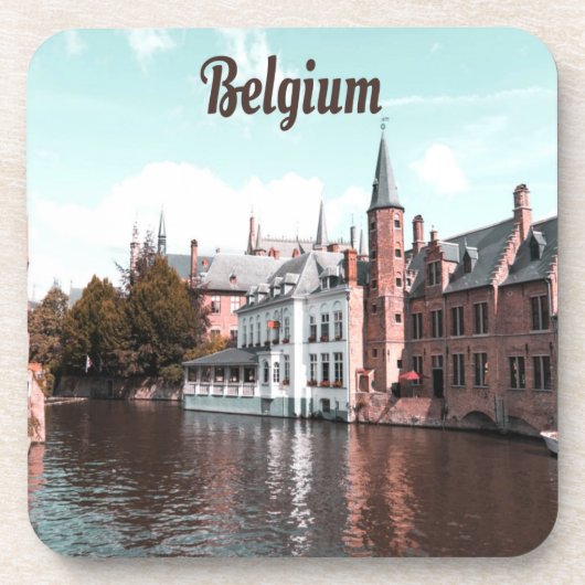 Belgien Kanal Brüssel Getränkeuntersetzer (Vorderseite)