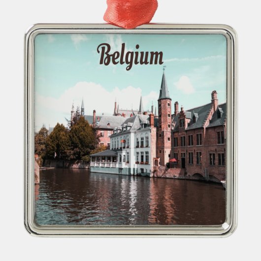 Belgien Kanal Brüssel Ornament Aus Metall (Vorne)