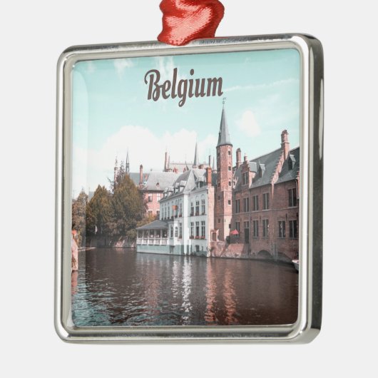 Belgien Kanal Brüssel Ornament Aus Metall (Links)