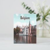 Belgien Kanal Brüssel Postkarte (Stehend Vorderseite)