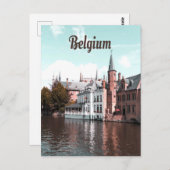 Belgien Kanal Brüssel Postkarte (Vorne/Hinten)