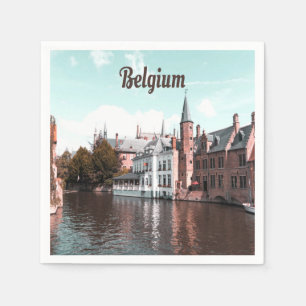 Belgien Kanal Brüssel Serviette