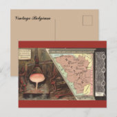 Belgien Karte Vintage (Vorne/Hinten)