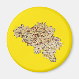 Belgien-Karten-Magnet Magnet