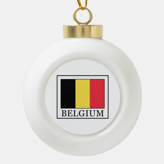 Belgien Keramik Kugel-Ornament (Vorderseite)
