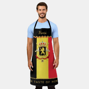 Belgien-Kochschürze, Küche, belgische Flagge-Schür Schürze