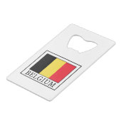Belgien Kreditkartenflaschenöffner (Vorderseite Schrägansicht)