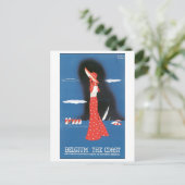 Belgien, Küste Postkarte (Stehend Vorderseite)