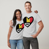 Belgien Ländercode Flag Herz BEL T-Shirt (Unisex)