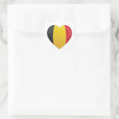 Belgien Liebe Icon Quadratischer Aufkleber (Tasche)