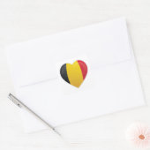 Belgien Liebe Icon Quadratischer Aufkleber (Umschlag)