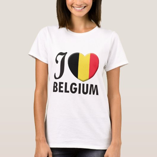 Belgien-Liebe T-Shirt (Vorderseite)
