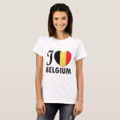 Belgien-Liebe T-Shirt (Vorne ganz)