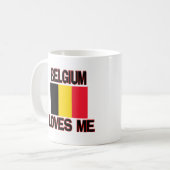 Belgien-Lieben ich Kaffeetasse (Vorderseite Links)
