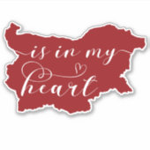 Belgien liegt mir im Herzen Aufkleber (Vorderseite)