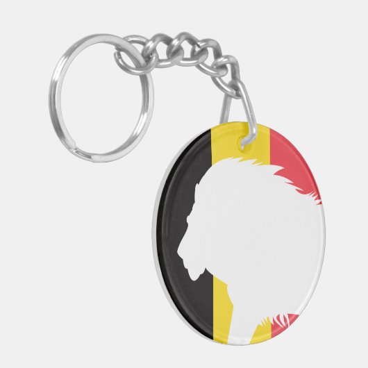 Belgien Lion belgische Flagge Schlüsselanhänger (Vorderseite links)