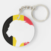 Belgien Lion belgische Flagge Schlüsselanhänger (Rückseite)