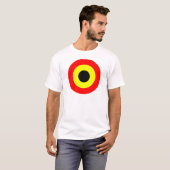 Belgien-Luftwaffe Roundel T-Shirt (Vorne ganz)