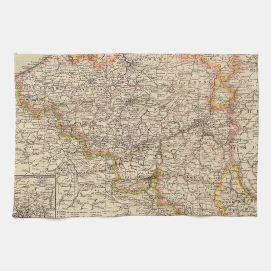 Belgien, Luxemburg Geschirrtuch (Horizontal)