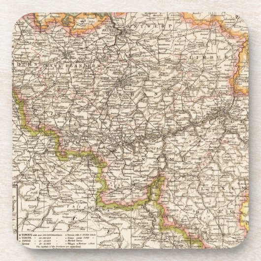 Belgien, Luxemburg Getränkeuntersetzer (Vorderseite)