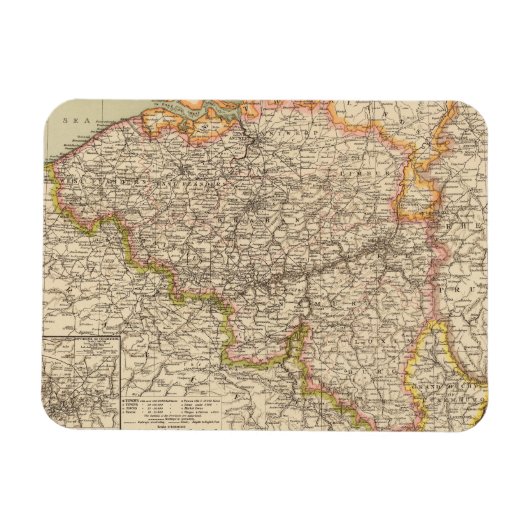 Belgien, Luxemburg Magnet (Horizontal)