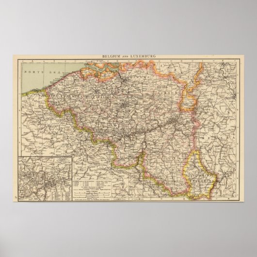 Belgien, Luxemburg Poster (Vorne)